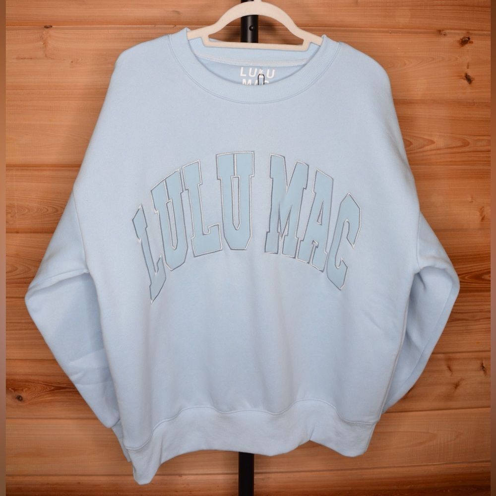 Lulu Mac Blue Sweatshirt NWT
